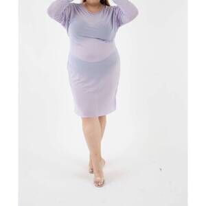 NEW SANTE GRACE the ghost mesh xray dress in lilac